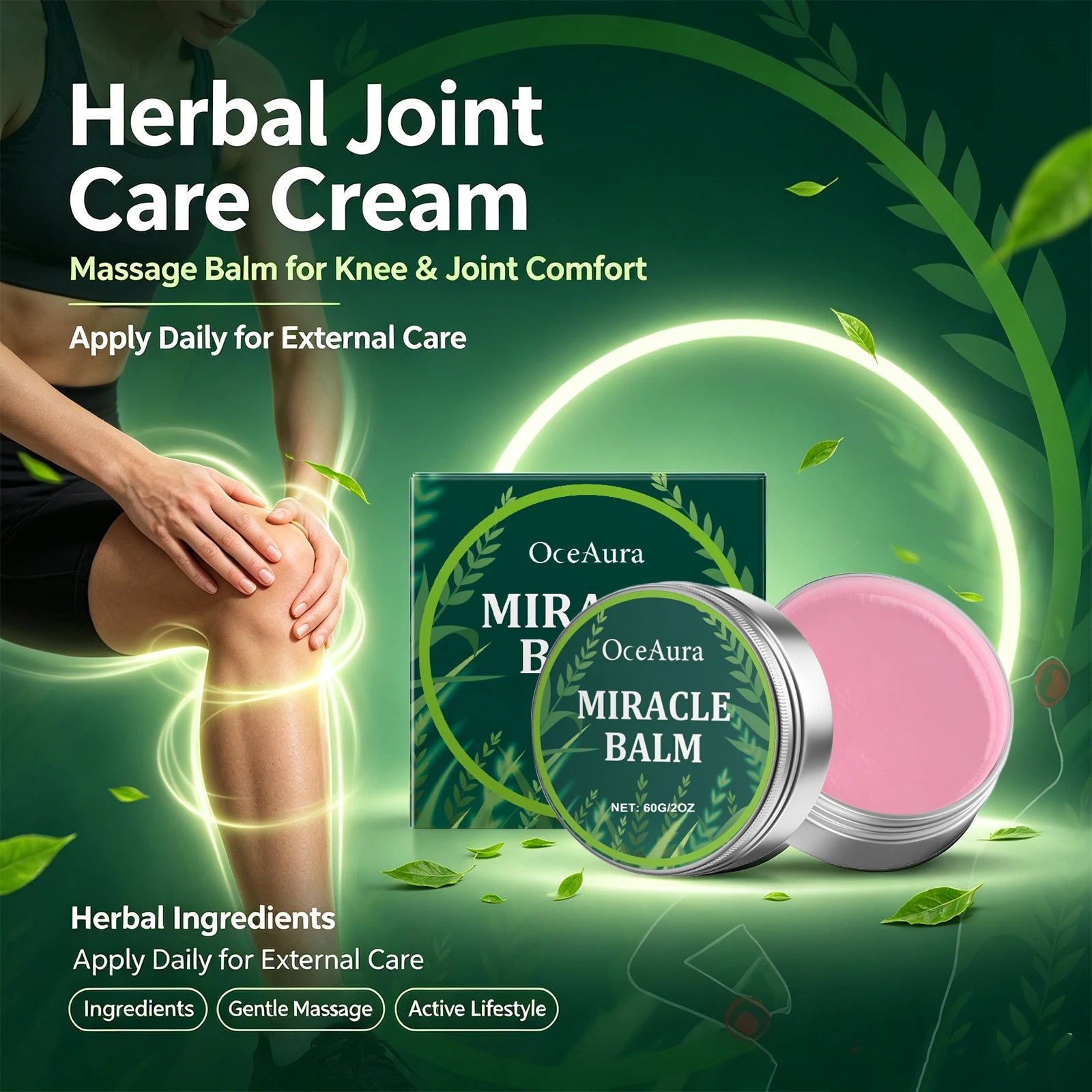Herbal Muscle and Joint Relief Massage Balm - 2