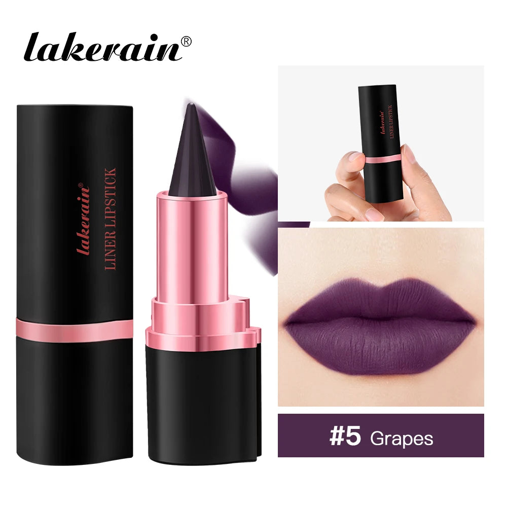 2-in-1 Long-Lasting Matte Lipstick and Lip Liner - 38