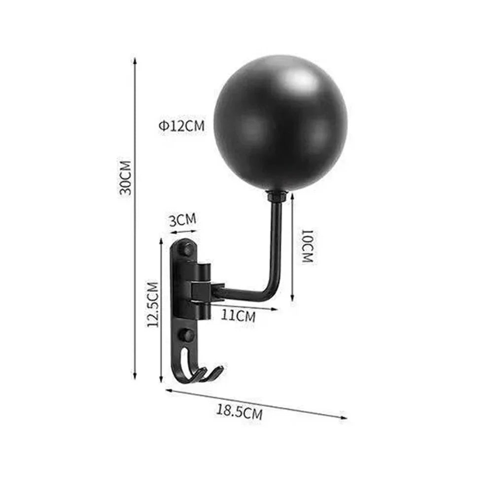 180° Rotatable Wall-Mount Helmet and Gear Storage Rack - 15