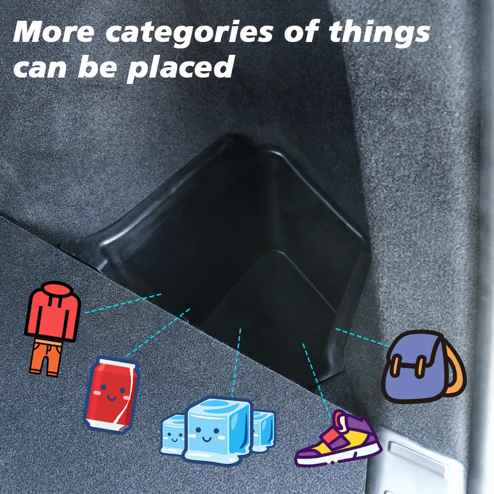 Rear Trunk Side Storage Organizer for 2025 Model Y