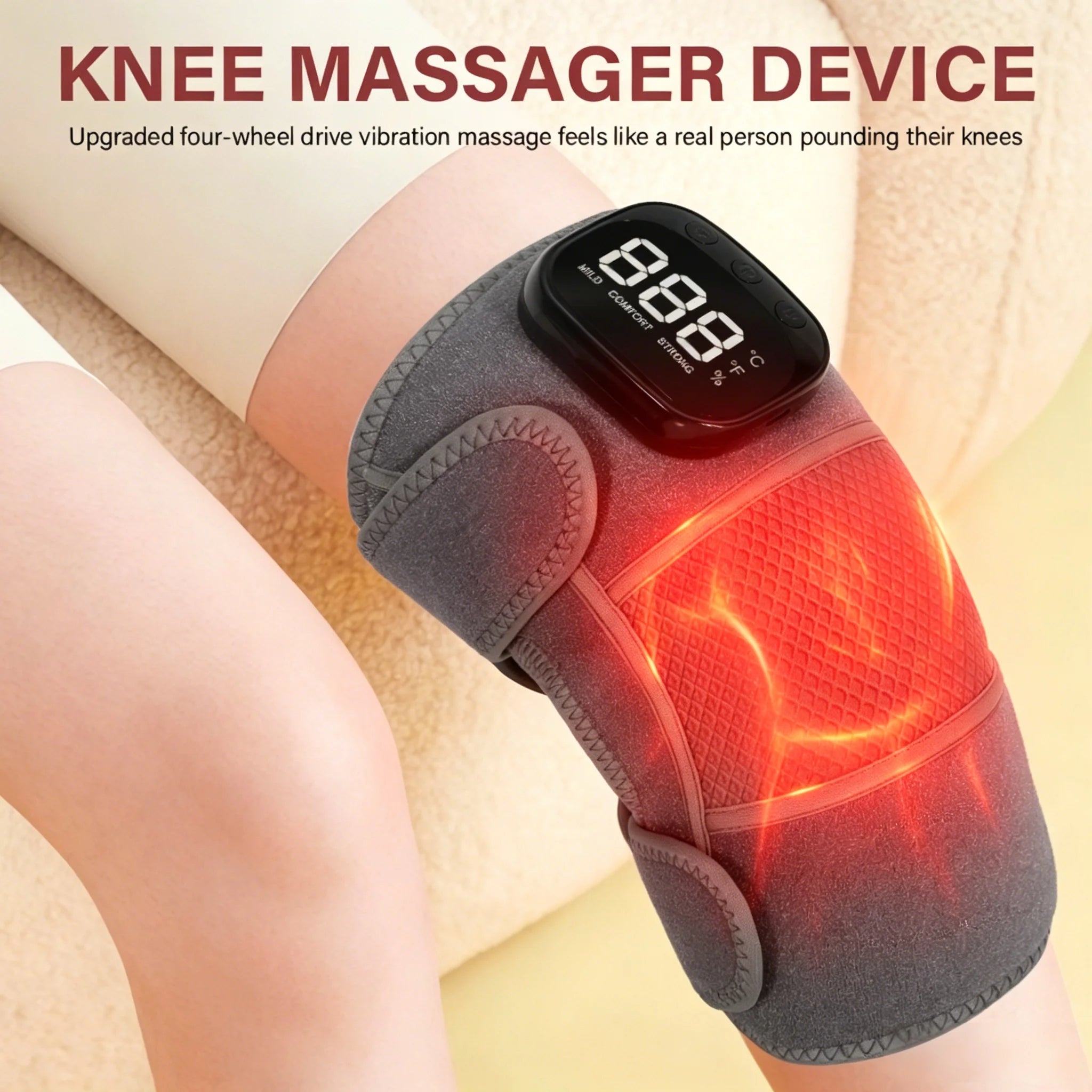 3-in-1 Cordless Vibration Knee and Joint Massager - 1