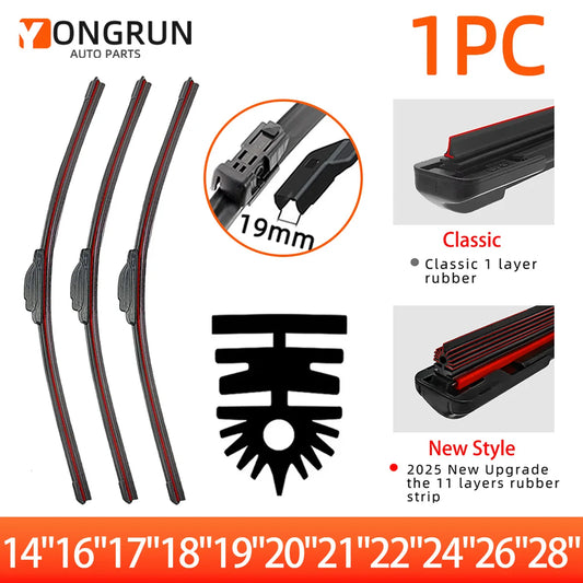 11-Layer Rubber Windshield Wiper Blade Replacement