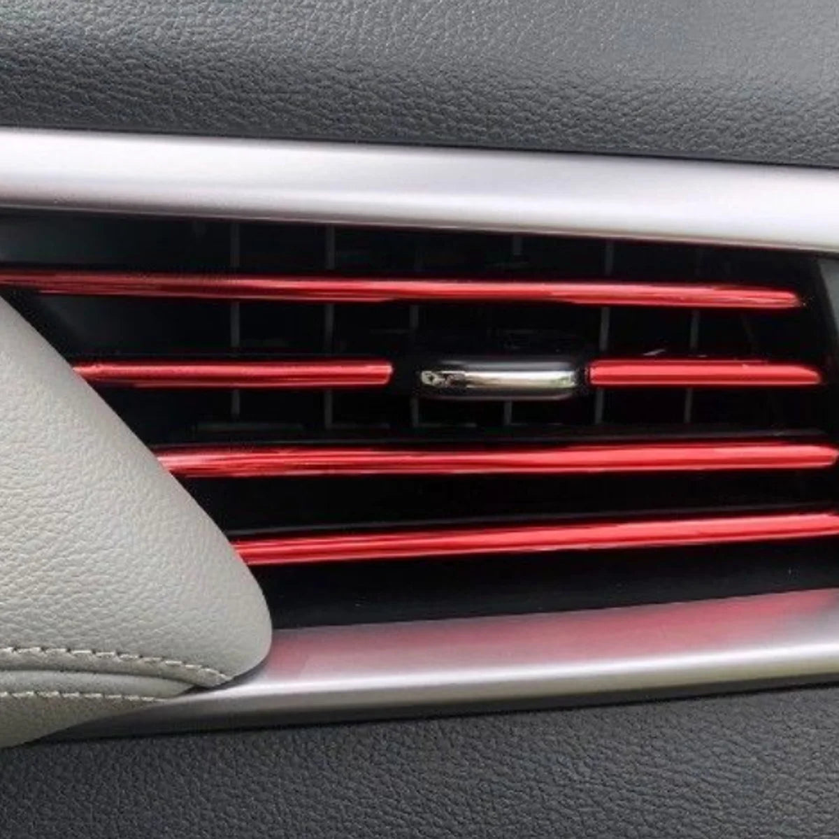 10 Pcs Car Air Vent Decoration Strips U Shaped Interior Trim Styling