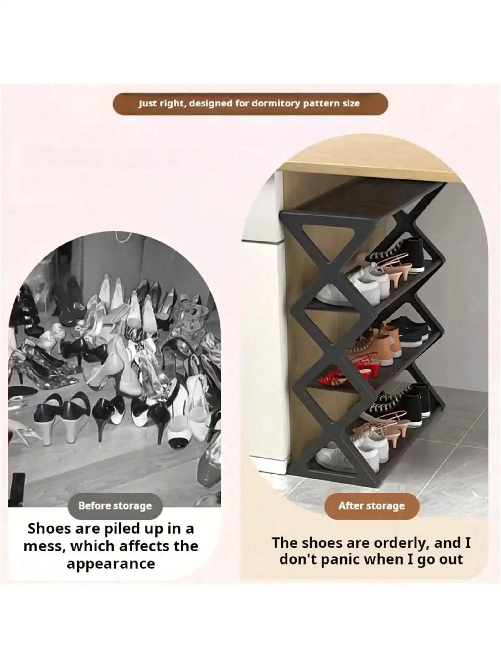 Stackable 4-Tier Expandable Shoe Storage Rack - 8