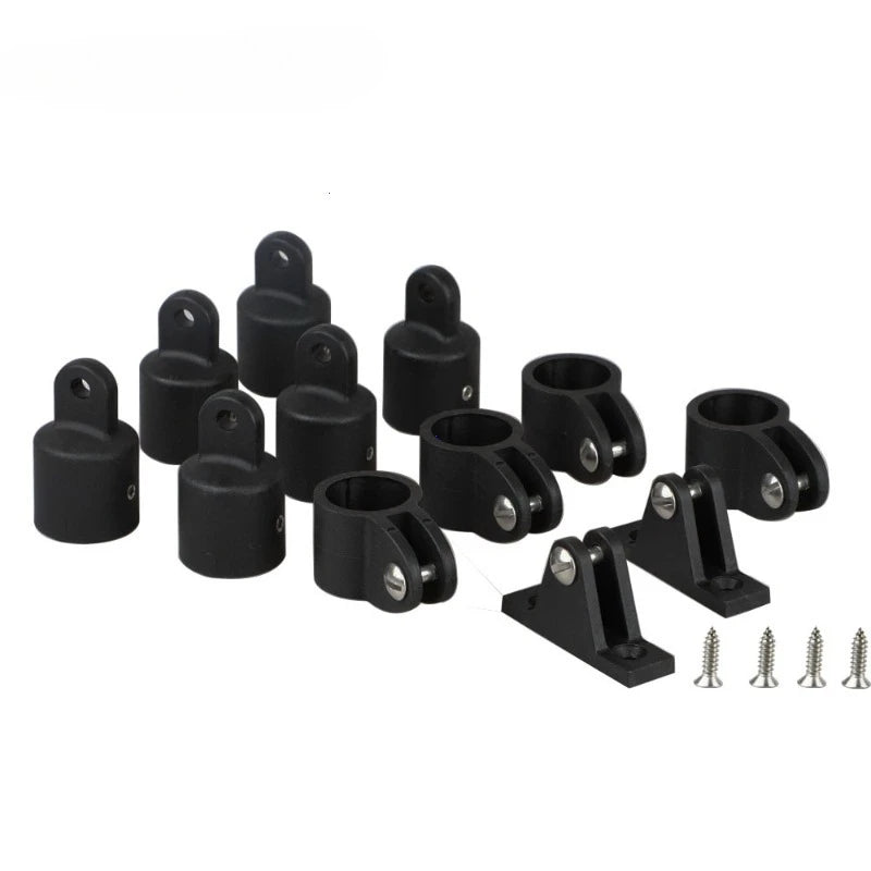 12Pc Marine Boat Bimini Top Hardware Set Nylon Eye End Jaw Slide Hinge - 2