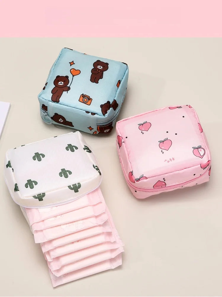 Portable Multi-Functional Sanitary Napkin and Travel Storage Pouch