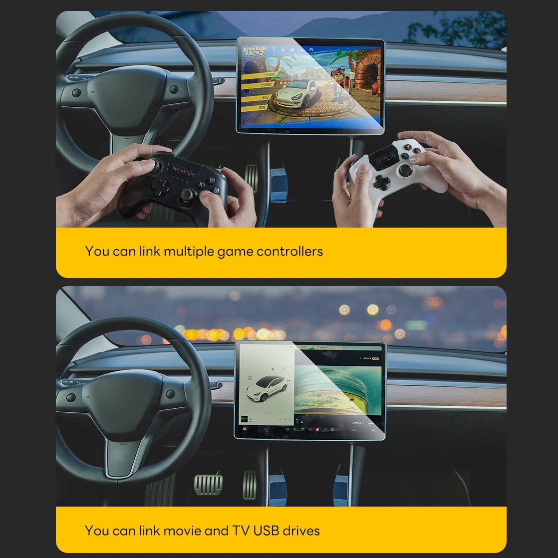 Glovebox USB Hub Docking Station for Tesla Model 3 Highland and Model Y