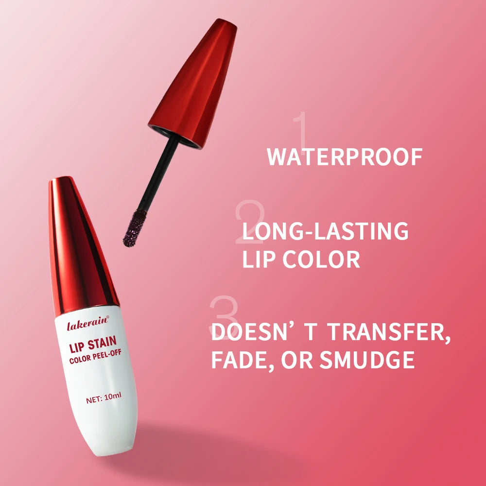 Waterproof Peel-Off Lip Stain Matte Tint