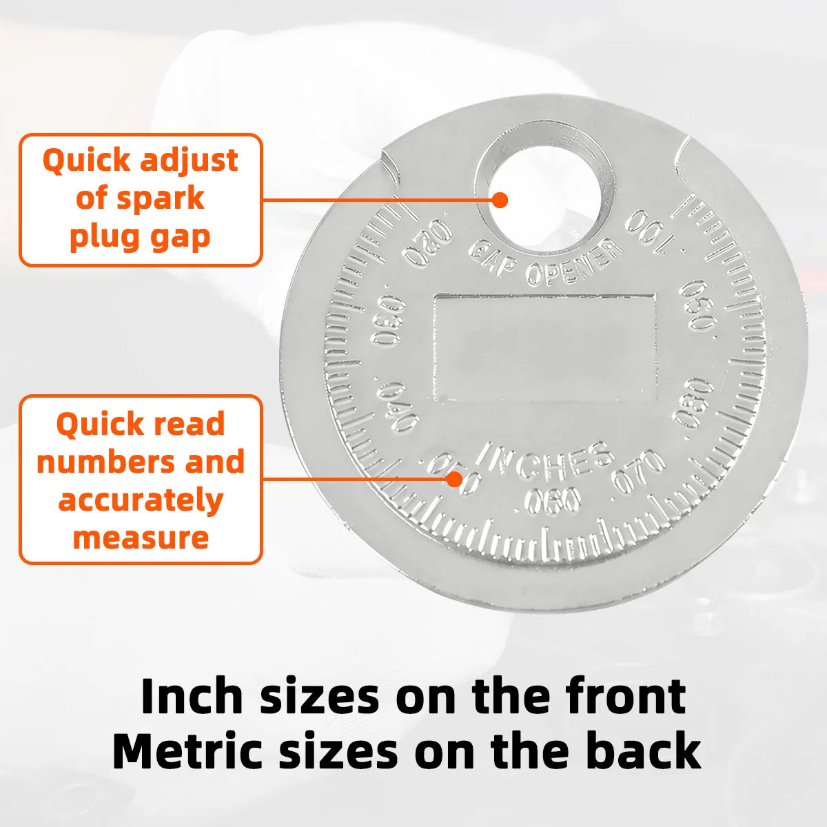 Spark Plug Gap Measuring Tool for Car and Motorcycle Maintenance - 3