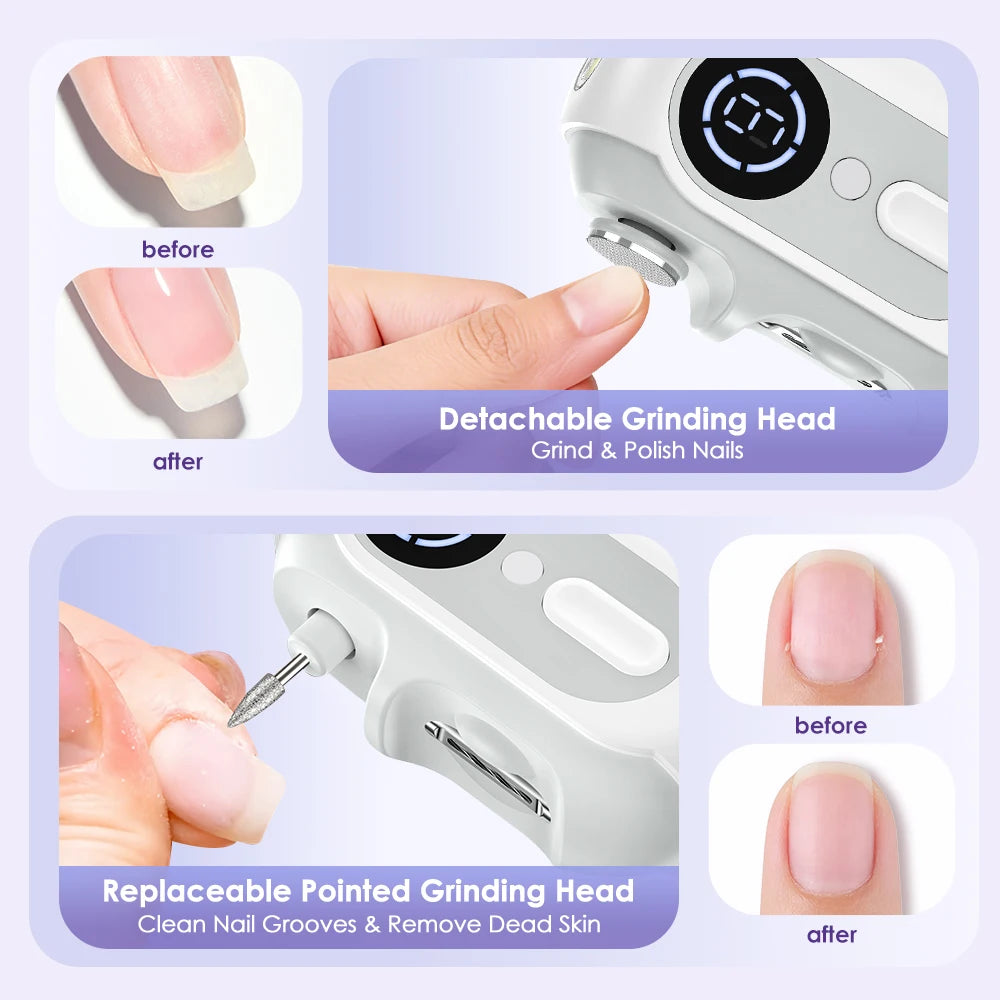 4-in-1 Electric Nail Clipper and Grooming Kit - 10