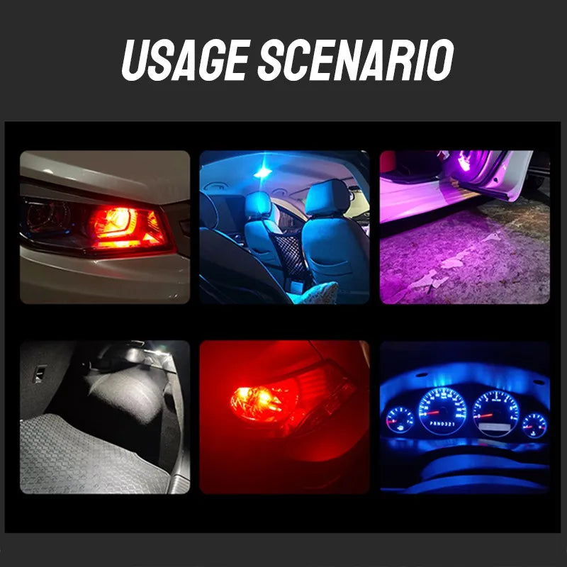 T10 W5W COB LED Interior and License Plate Replacement Bulbs