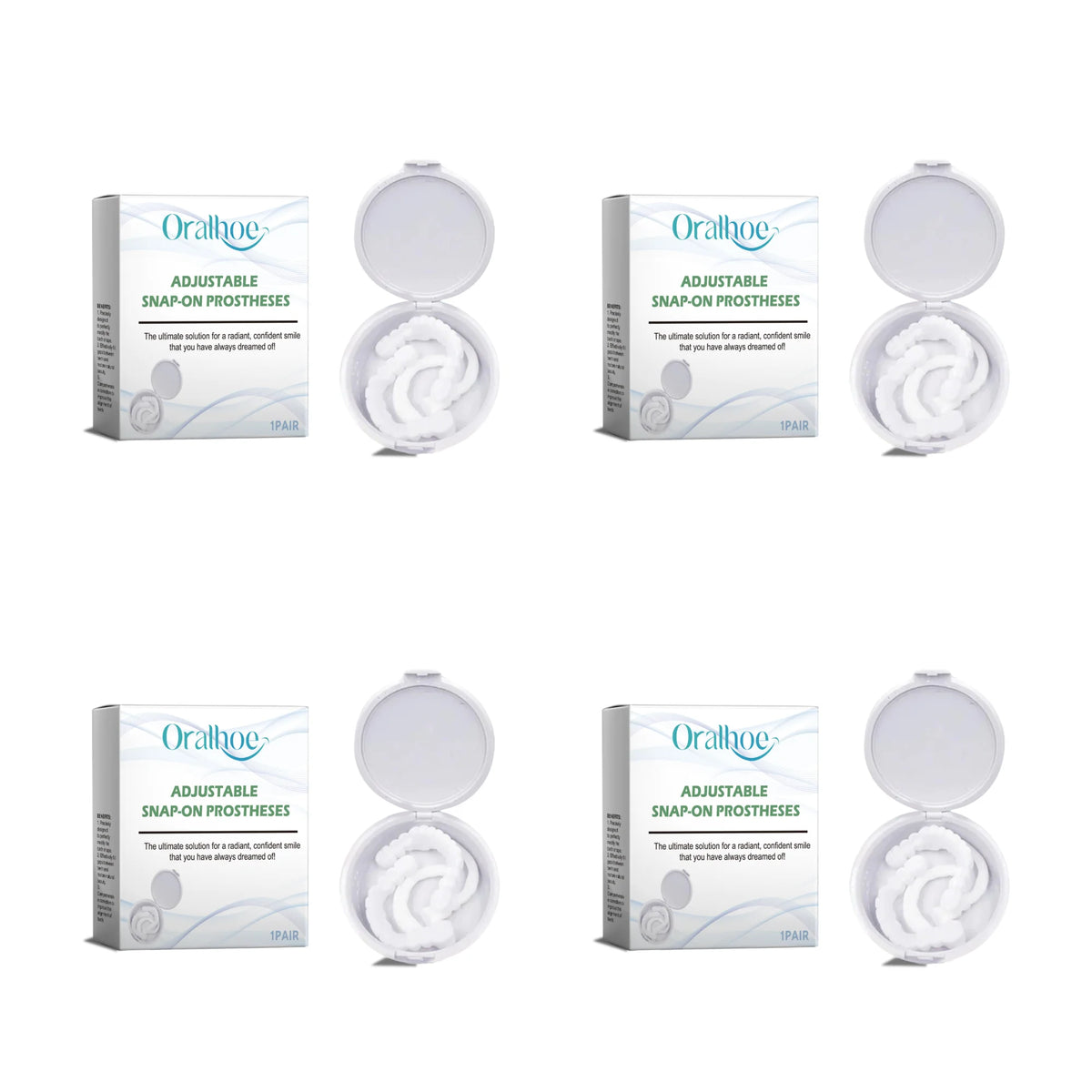 Adjustable Snap-On Dentures for Instant Smile Makeover