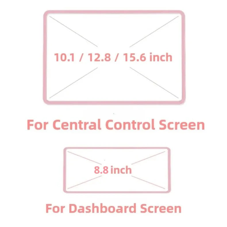 Silicone Car Navigation Screen Protective Frame Cover