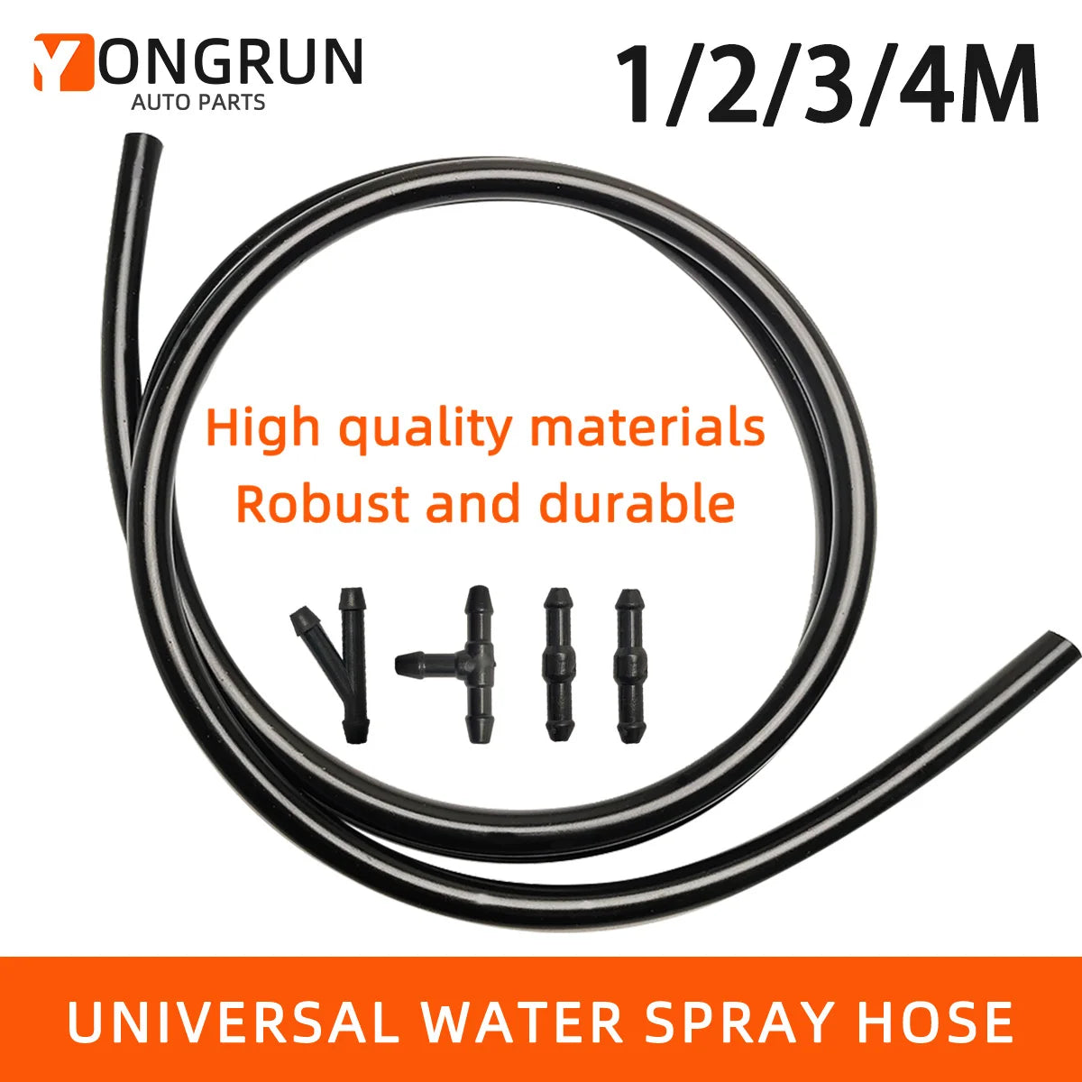 Universal Car Windshield Washer Hose and Connector Kit