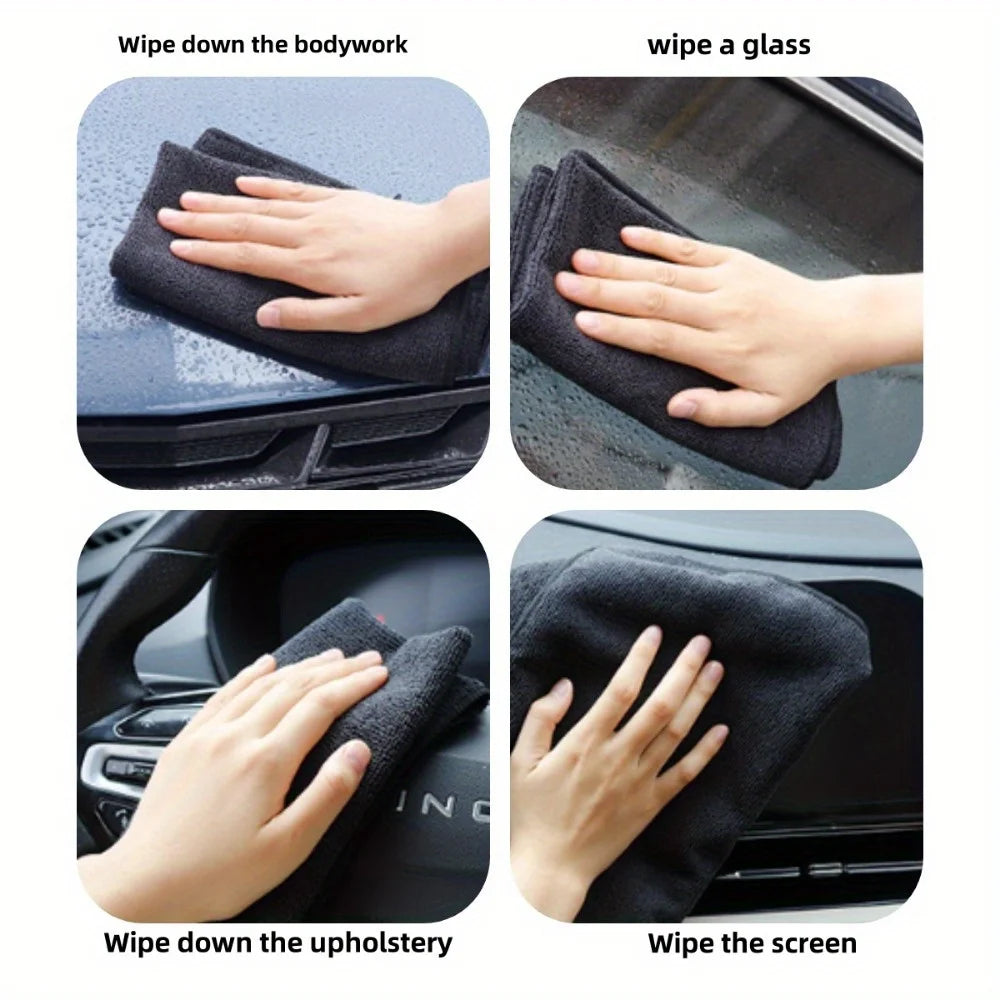 Absorbent Microfiber Cleaning Cloths for Home and Car