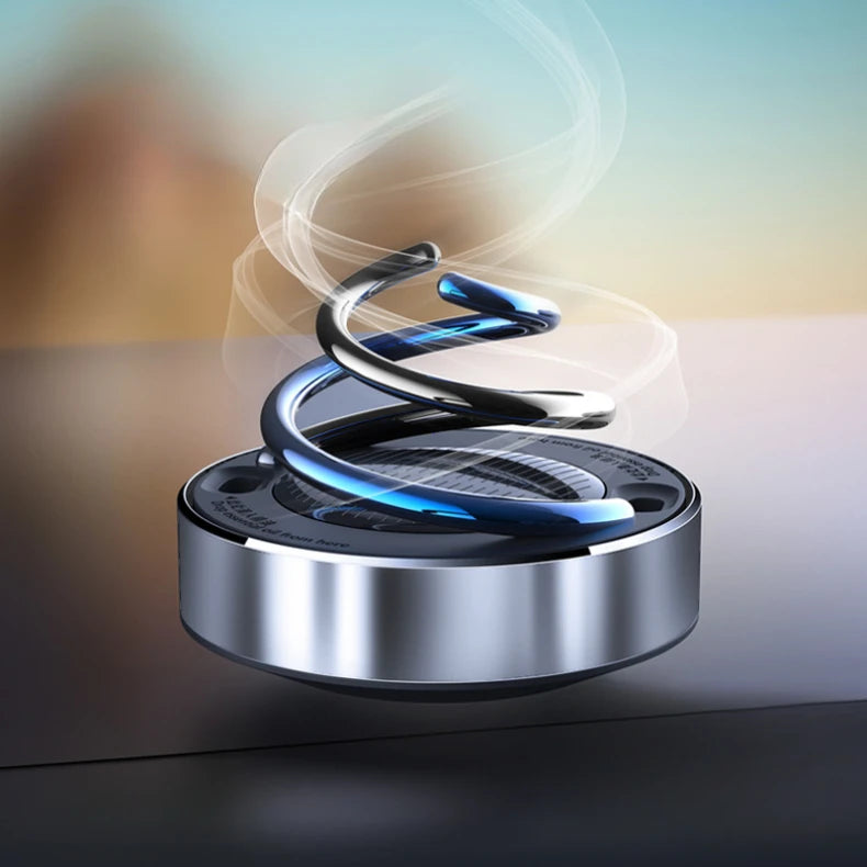 Solar Powered Rotating Car Air Freshener Diffuser - 16