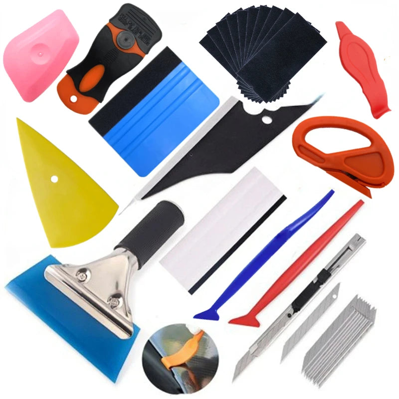 Professional Vinyl Wrap and Car Tint Application Tool Kit - 8