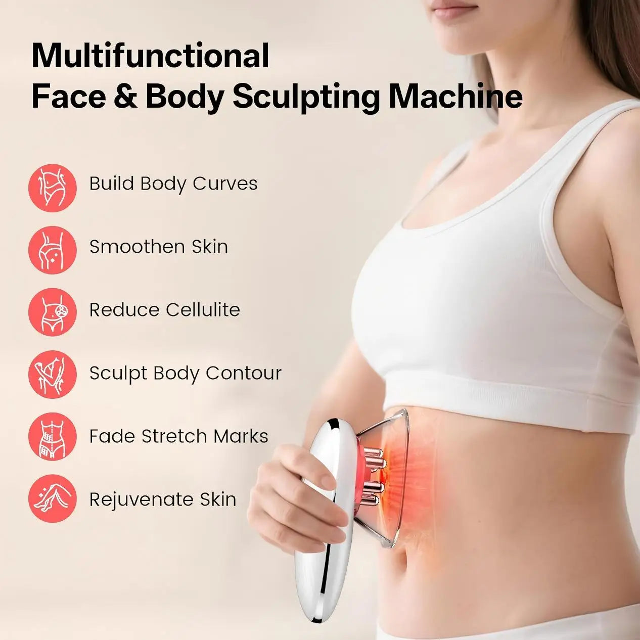 Electric Body and Face Sculpting Massager for Skin Tightening - 2