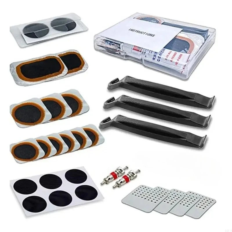 Portable Bicycle Tire Repair Kit for Quick Puncture Fixes - 15