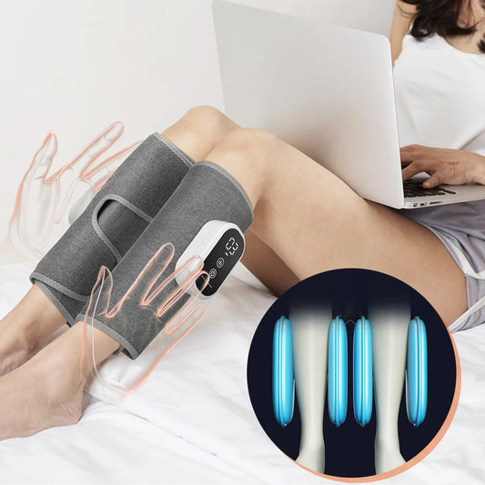 Wireless Air Pressure Leg and Calf Massager for Muscle Recovery