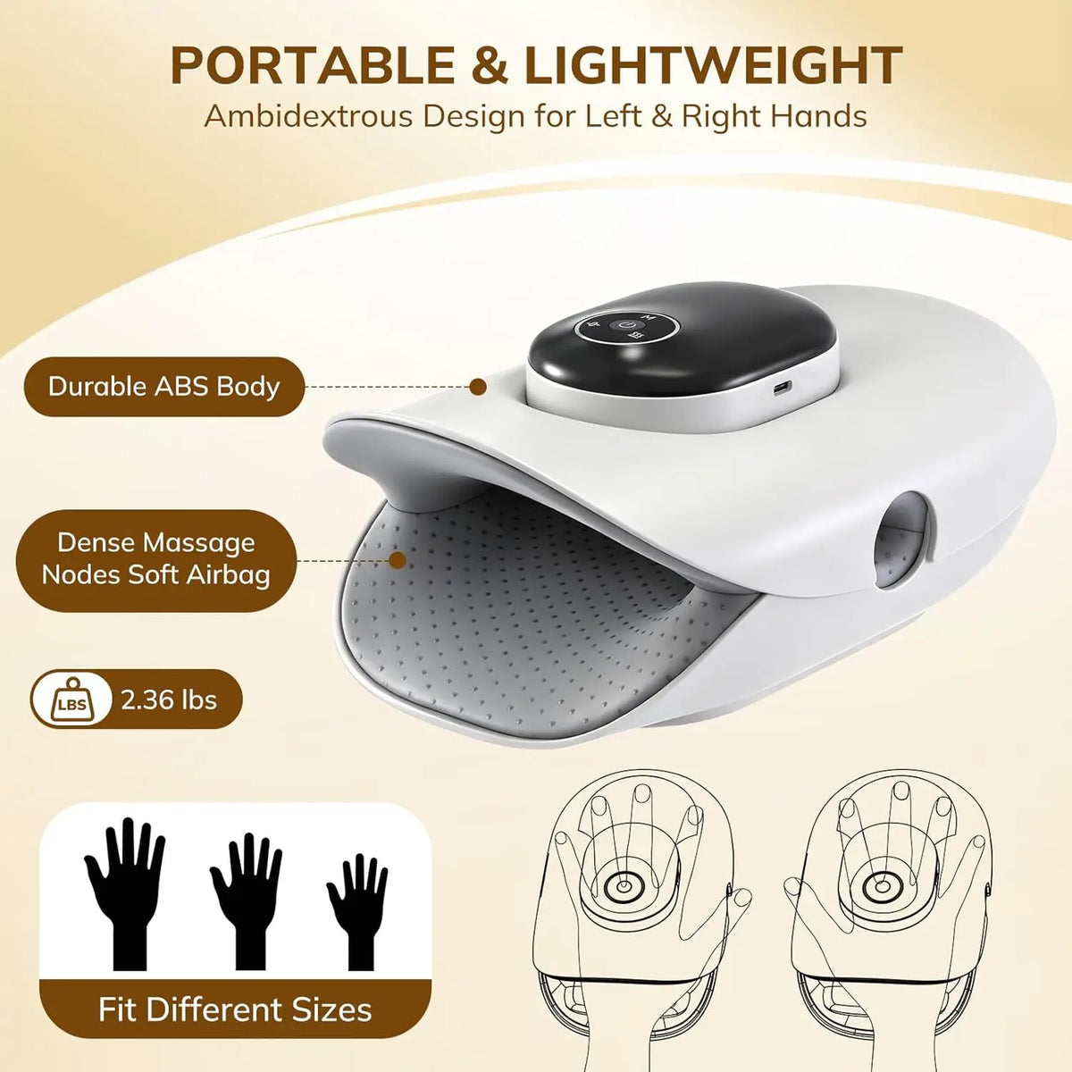 Electric Hand and Finger Massager with Air Compression