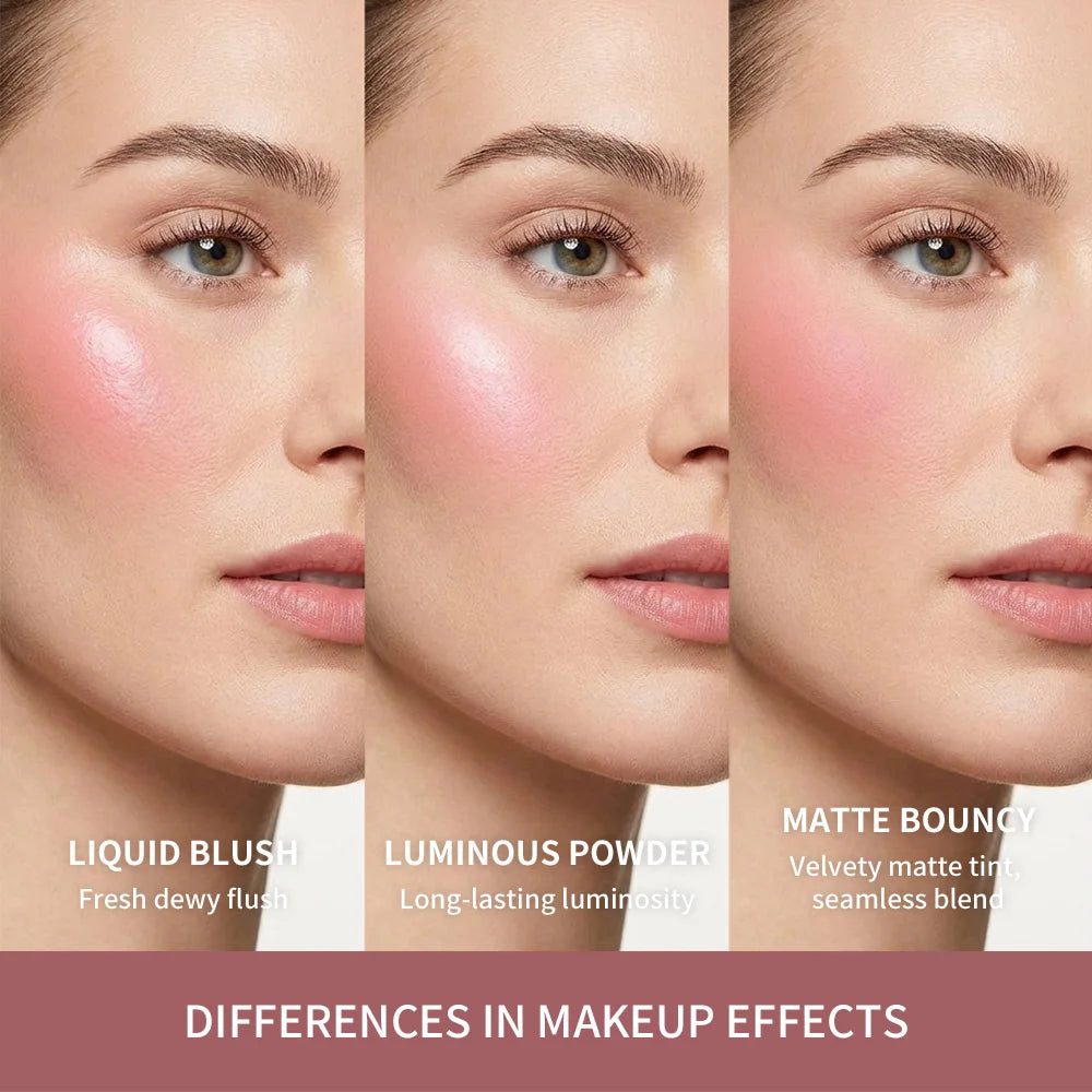 Matte Cream-to-Powder Bouncy Blush for Natural Flush - 5