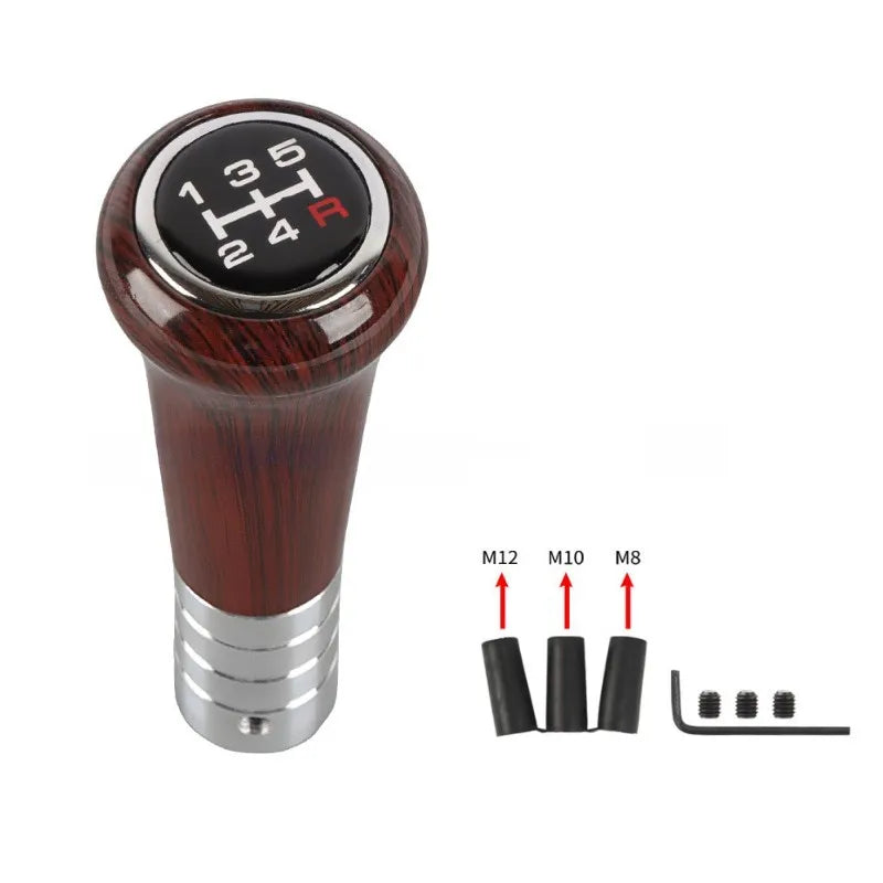 Walnut Wood Grain Manual Gear Shift Knob for Cars