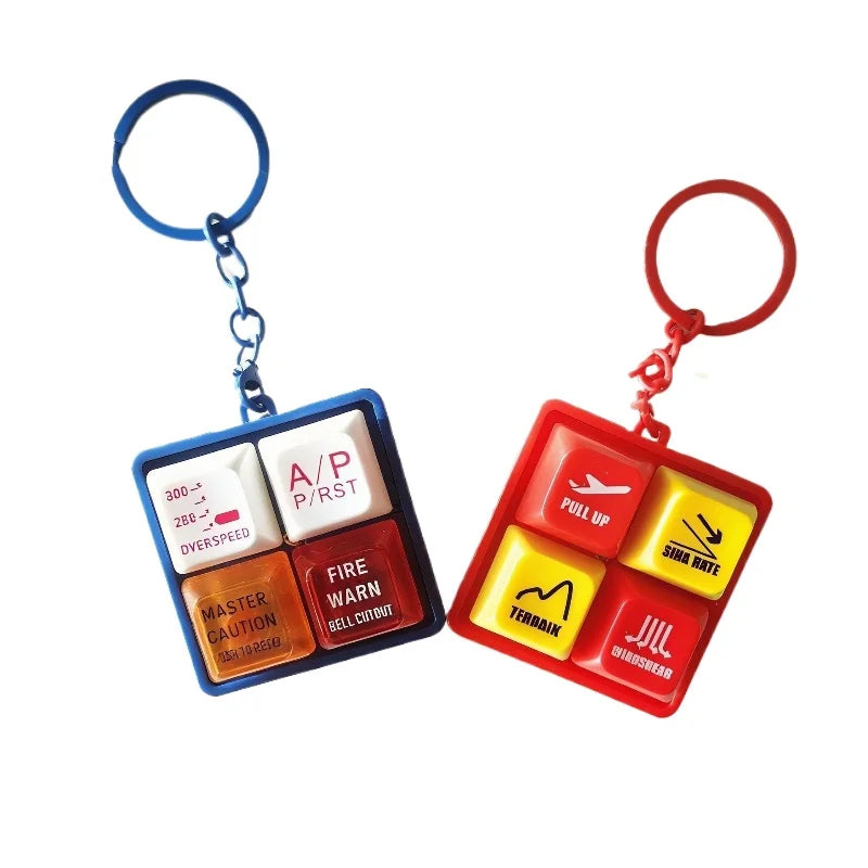 Aircraft Warning Sound Simulator Keychain for Aviation Enthusiasts - 8