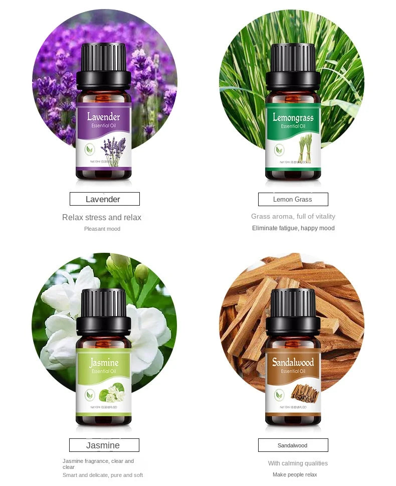 18 Scents Essential Oil Set for Aroma Diffuser and Air Humidifier