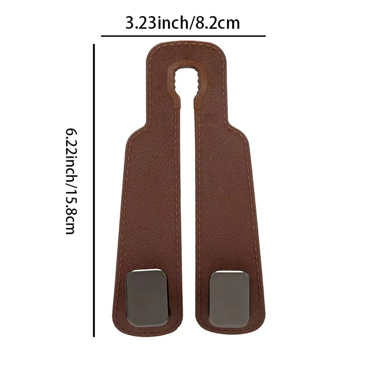 Leather Car Seat Headrest Organizer Hooks