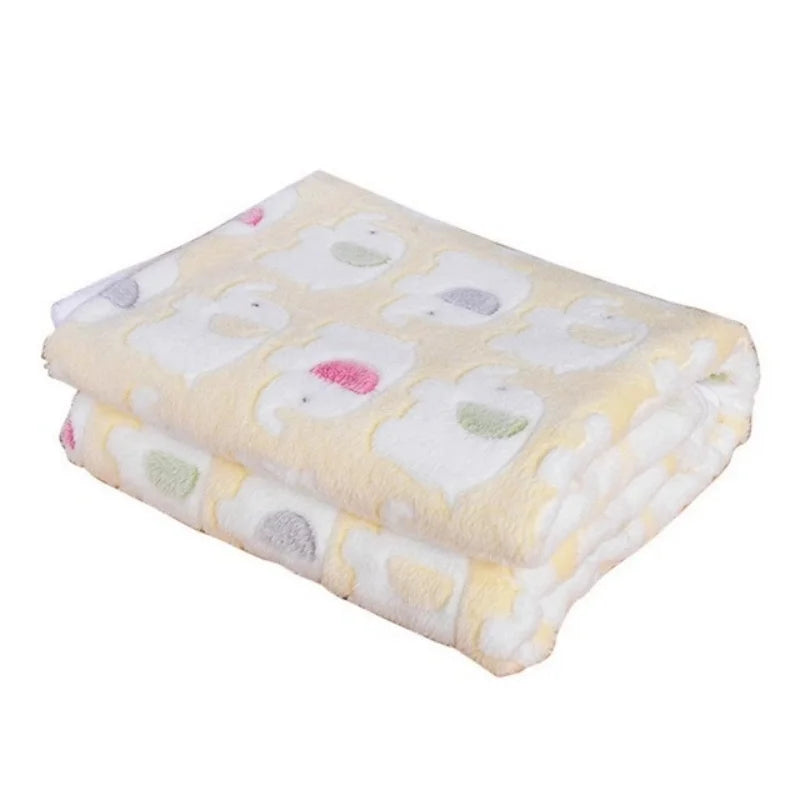 Soft Fluffy Fleece Pet Blanket for Dogs and Cats
