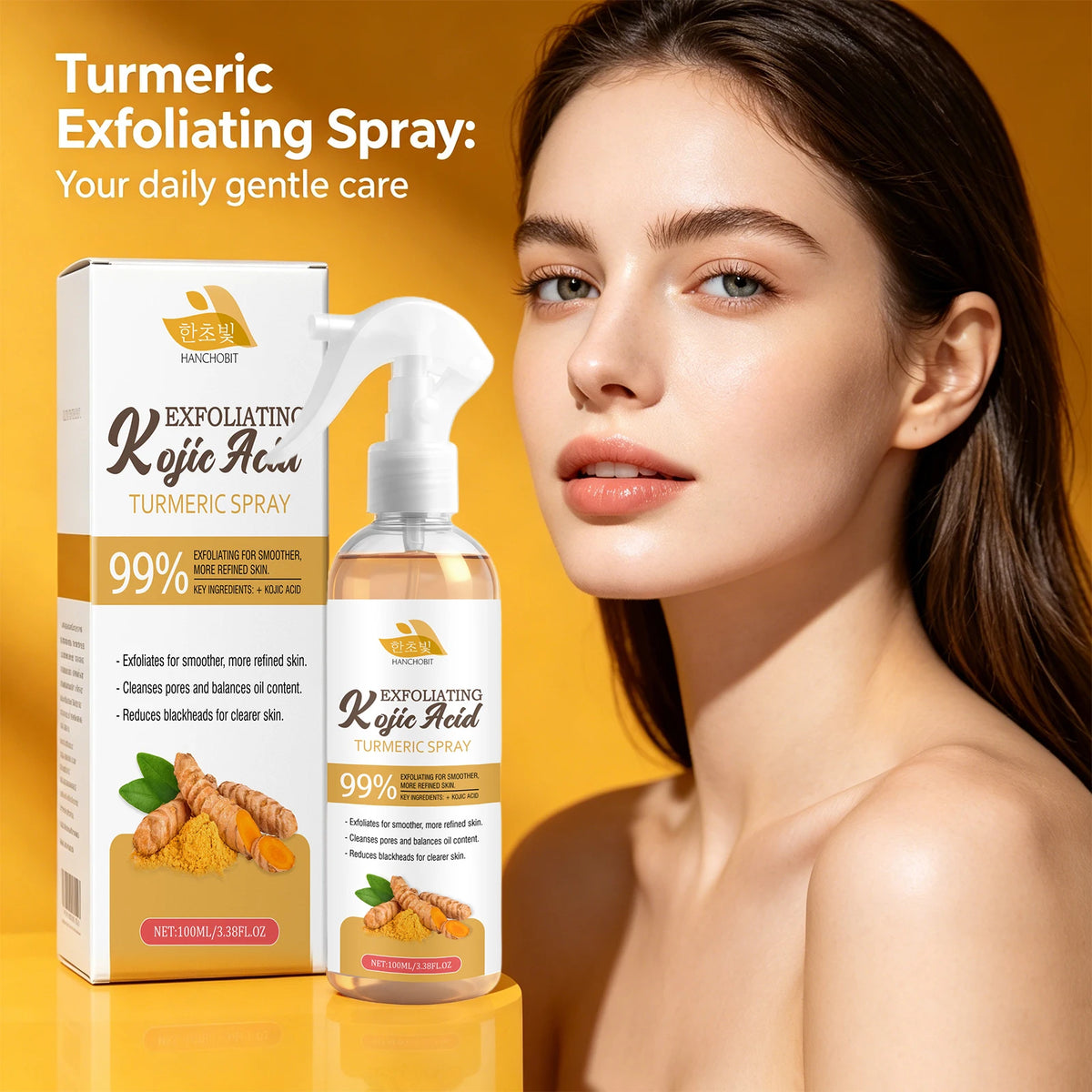 Kojic Acid Turmeric Exfoliating Facial Spray