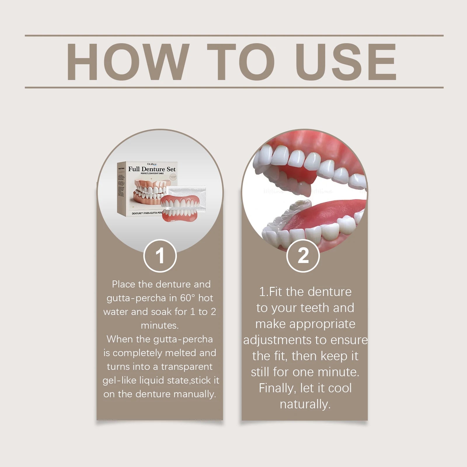 Comfortable Silicone Cosmetic Dentures for Instant Smile Restoration - 18