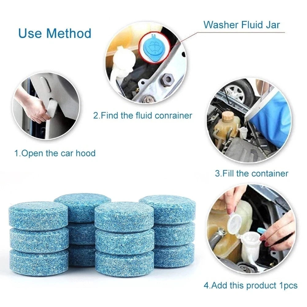 Concentrated Car Windscreen Wiper Cleaning Tablets