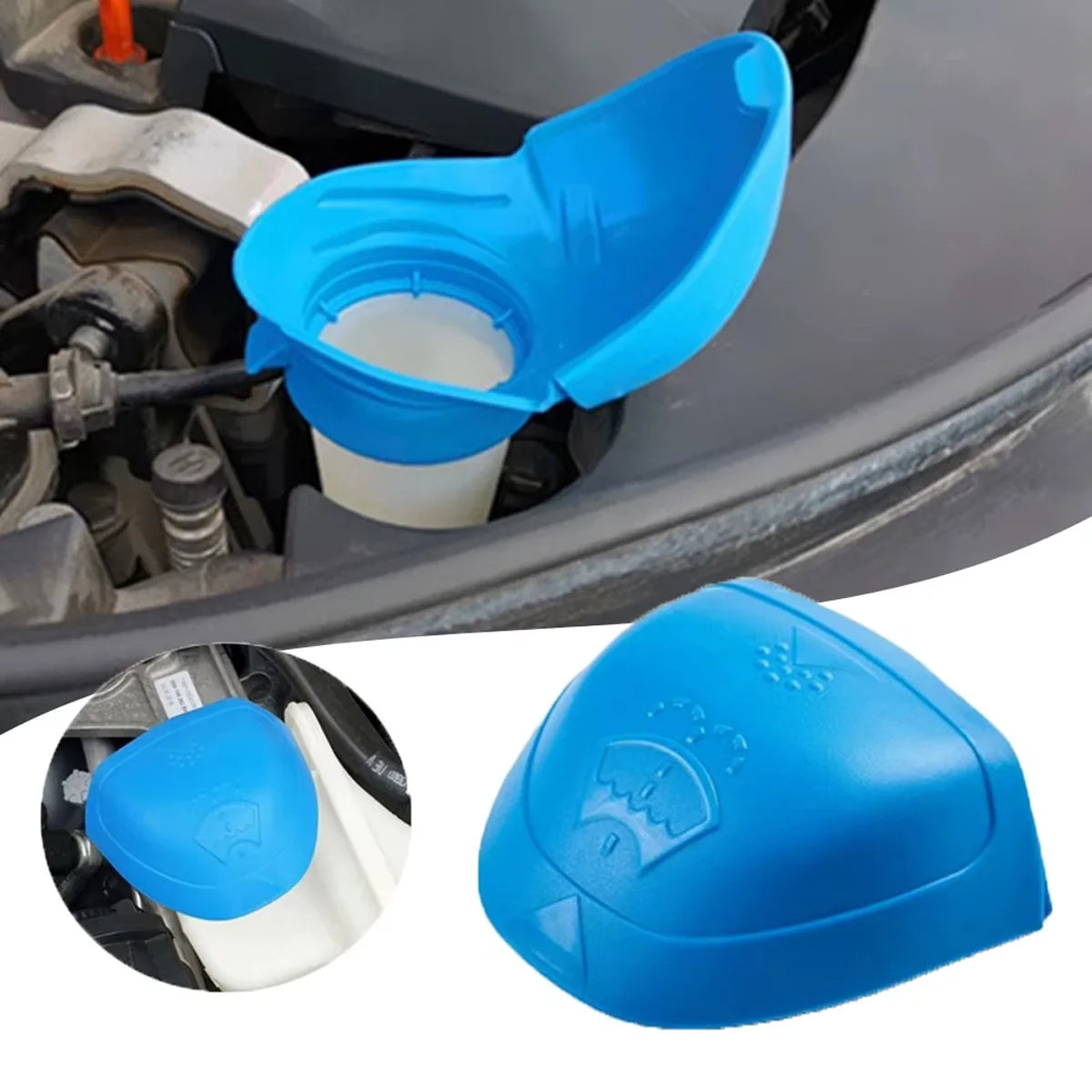 Windshield Washer Fluid Reservoir Funnel Cap - 4