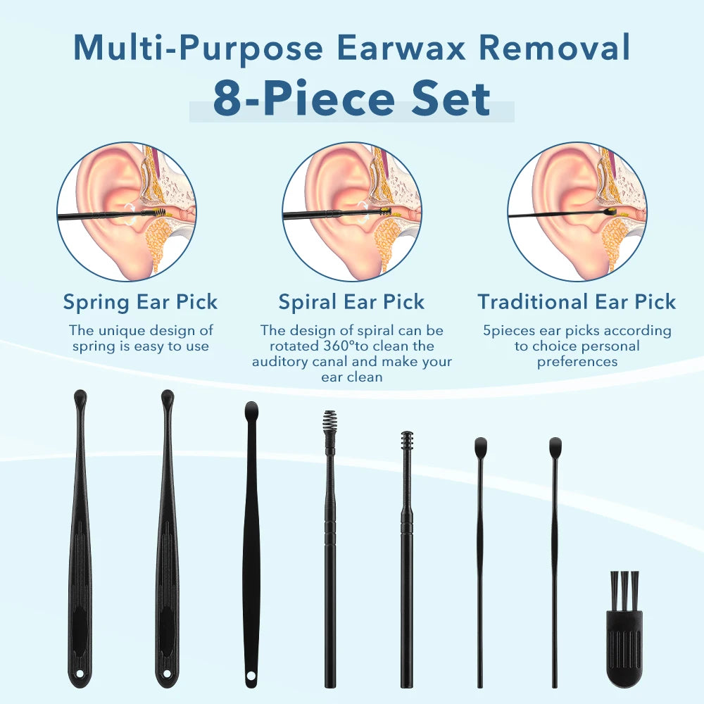 Electric 2-in-1 Nasal Aspirator and Ear Wax Removal Kit - 6