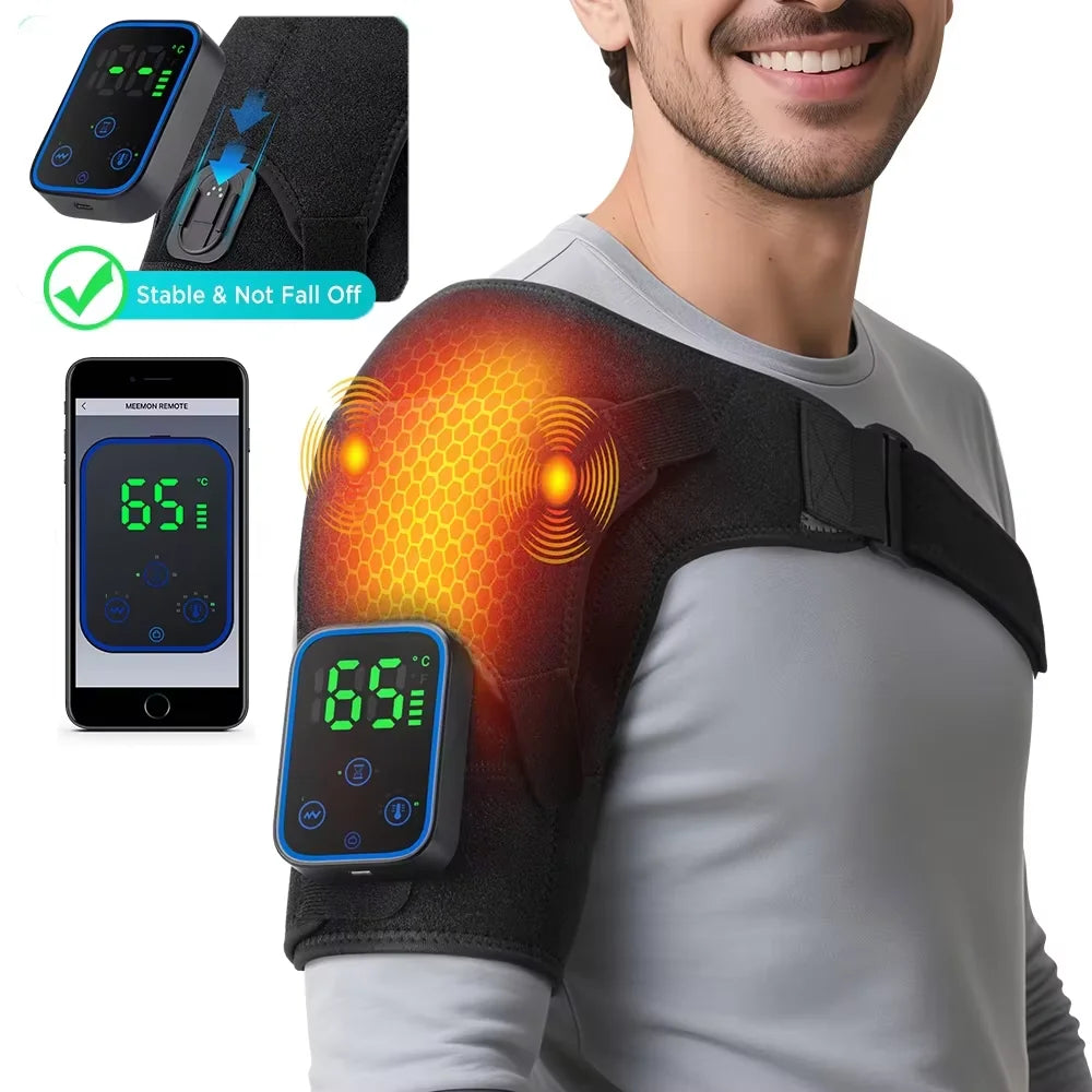 Wireless Smart Shoulder Heating Massager with Vibration - 33