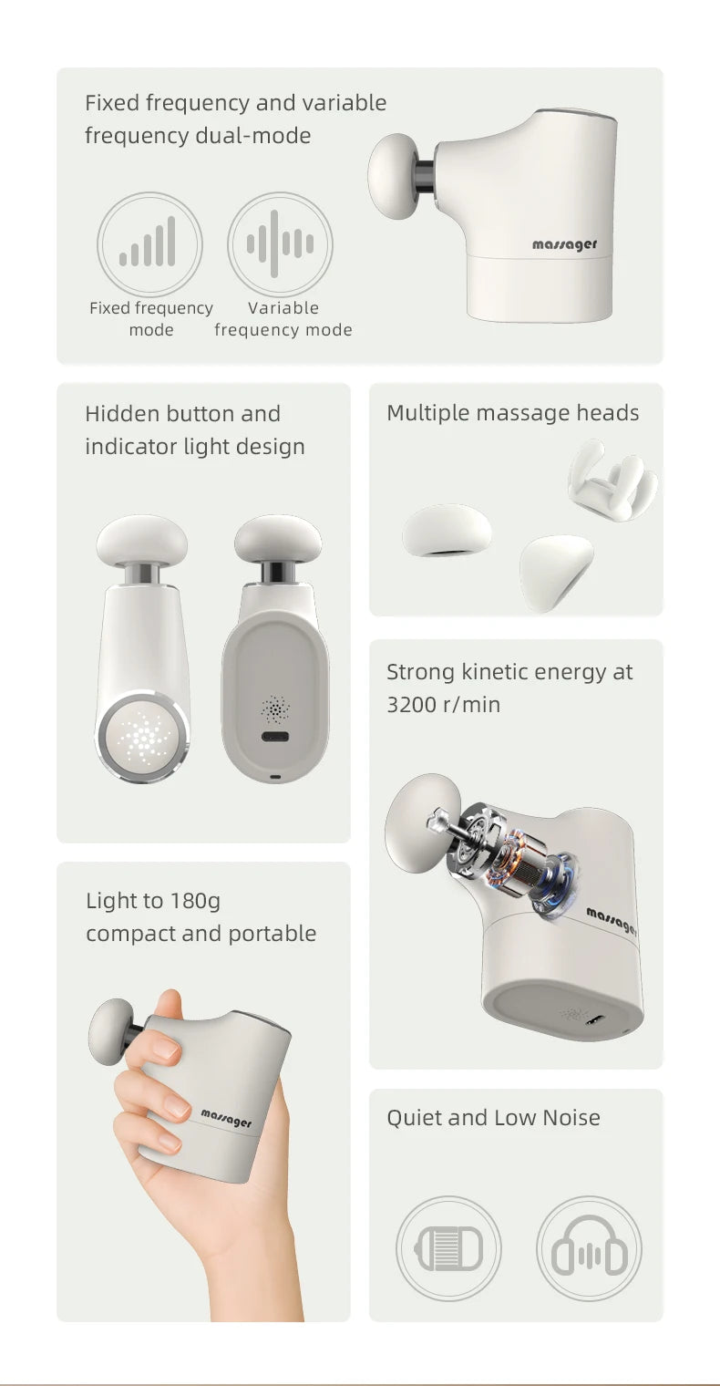 Portable Mini Deep Tissue Percussion Muscle Massage Gun