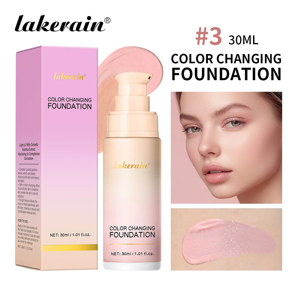 Color-Changing Liquid Foundation for Flawless Radiant Skin