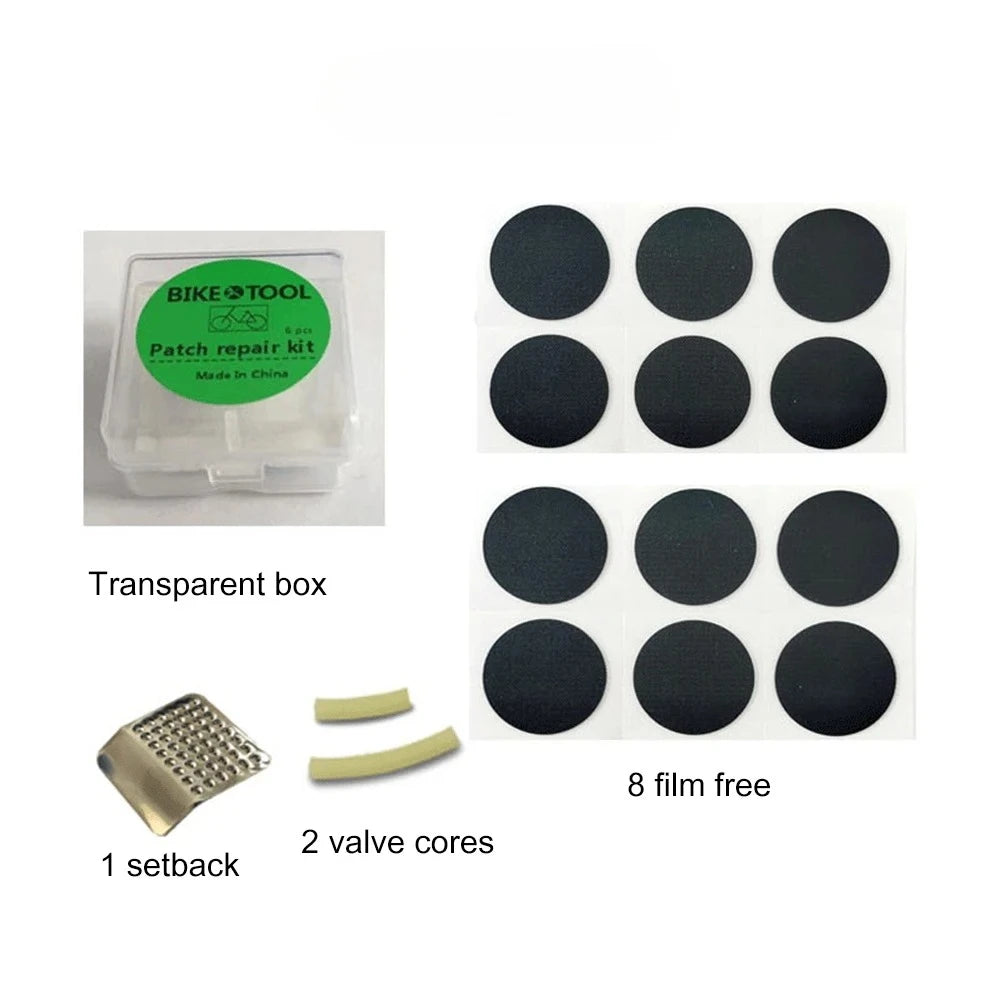 Portable Bicycle Tire Repair Kit with Patches and Tire Levers - 10