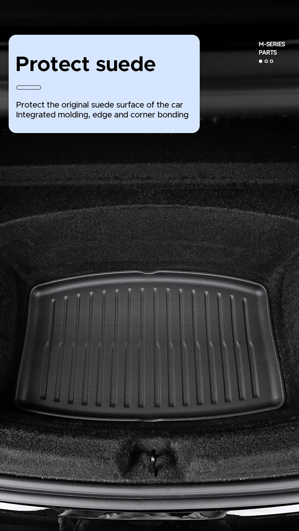 All-Weather Trunk Mat Set for 2025-2026 Model Y Juniper