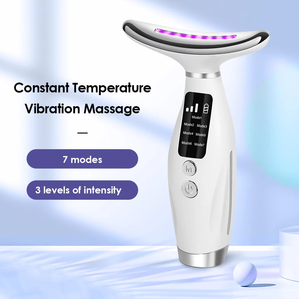 LED Face and Neck Skin Tightening Massage Device - 7