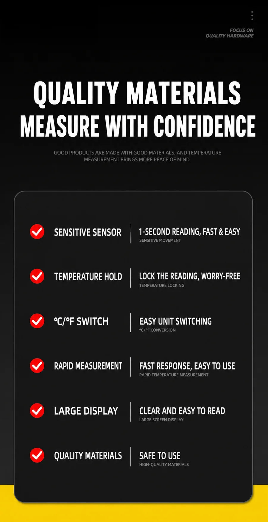 Digital Instant-Read Meat and Kitchen Food Thermometer