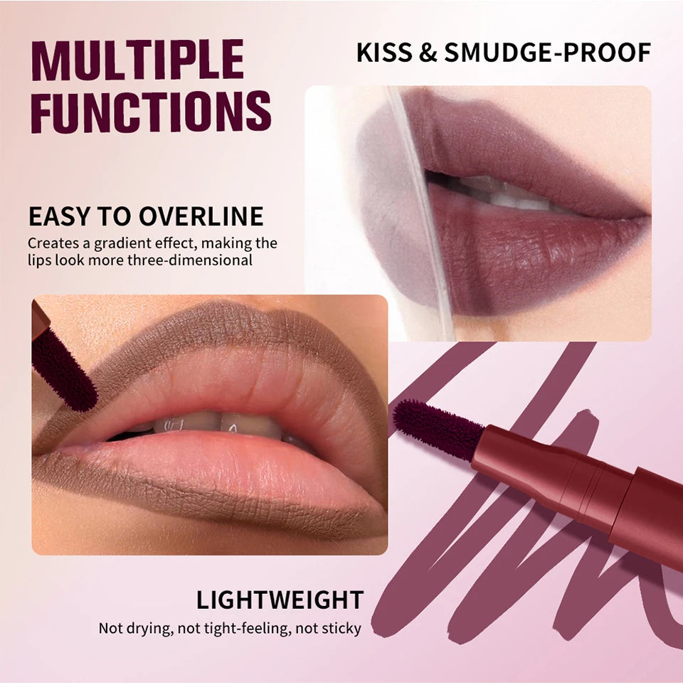 Waterproof Long-Lasting Felt-Tip Lip Liner Stain