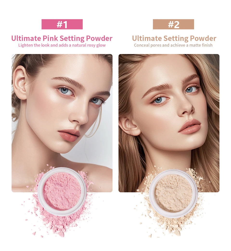 Matte Oil-Control Loose Setting Powder for Flawless Makeup