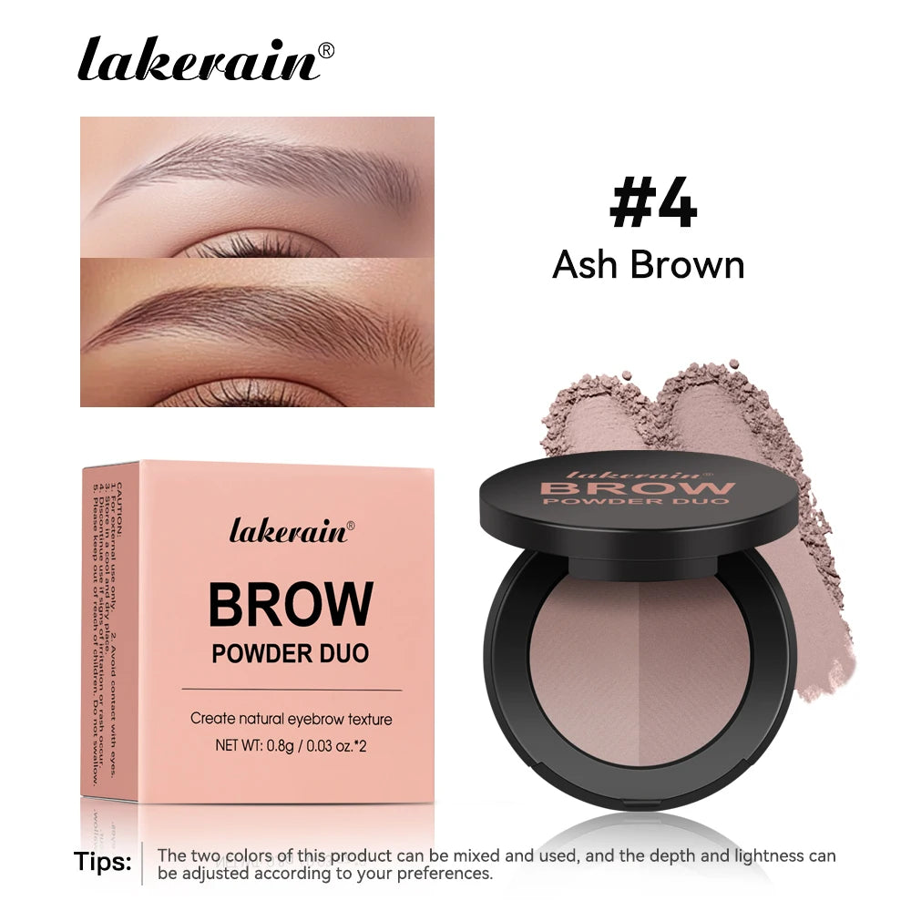 Two-Tone Waterproof Eyebrow Powder for Natural Brows and Contouring - 27