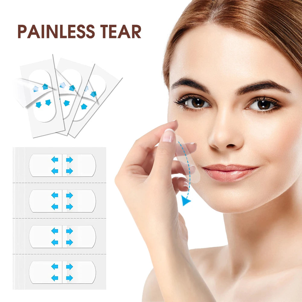 Invisible V-Shape Face Lifting Patches for Sagging Skin