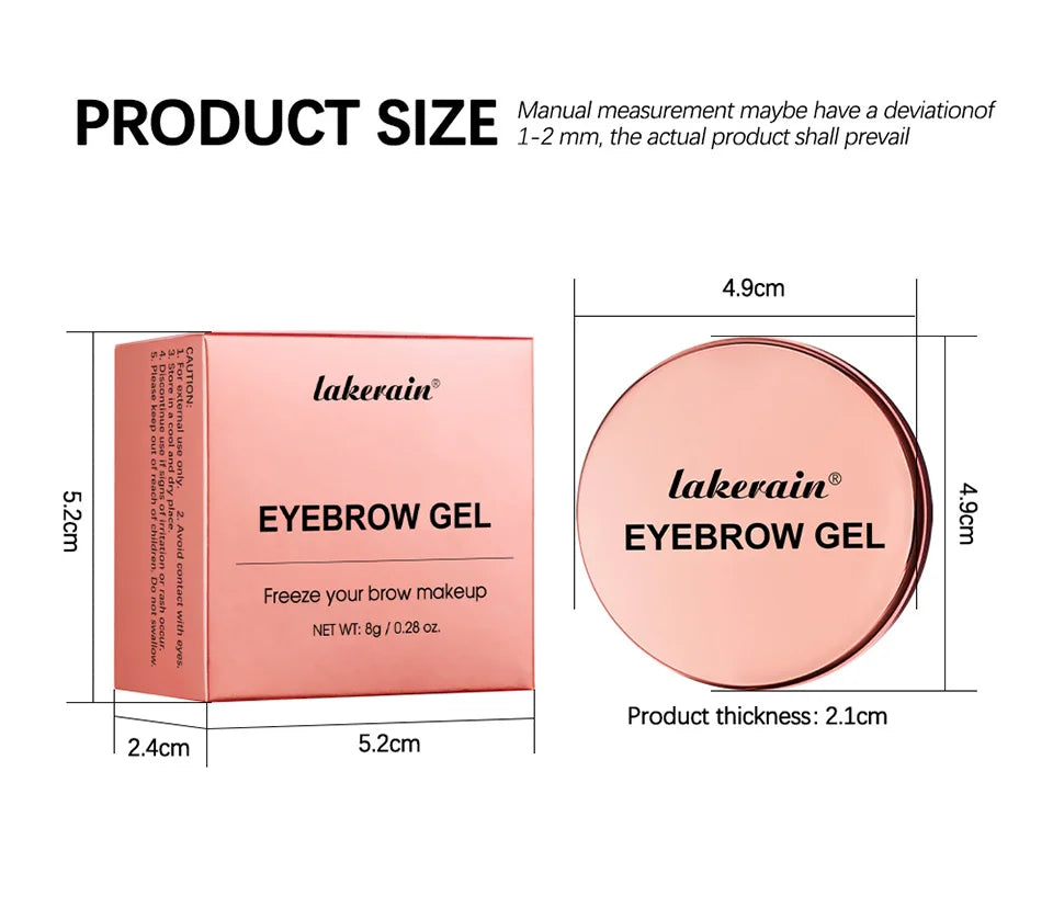 Waterproof Transparent Eyebrow Styling Gel for Natural Lifted Brows
