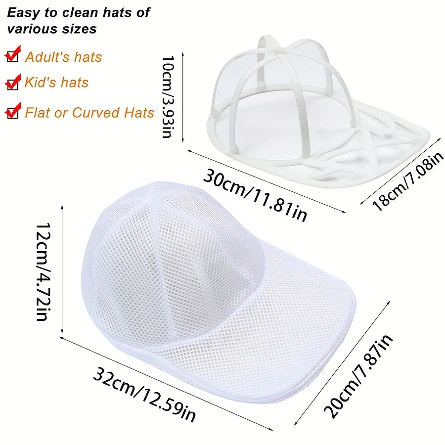 Hat Washer Cage for Baseball Caps Laundry Cleaner and Shape Guard - 6