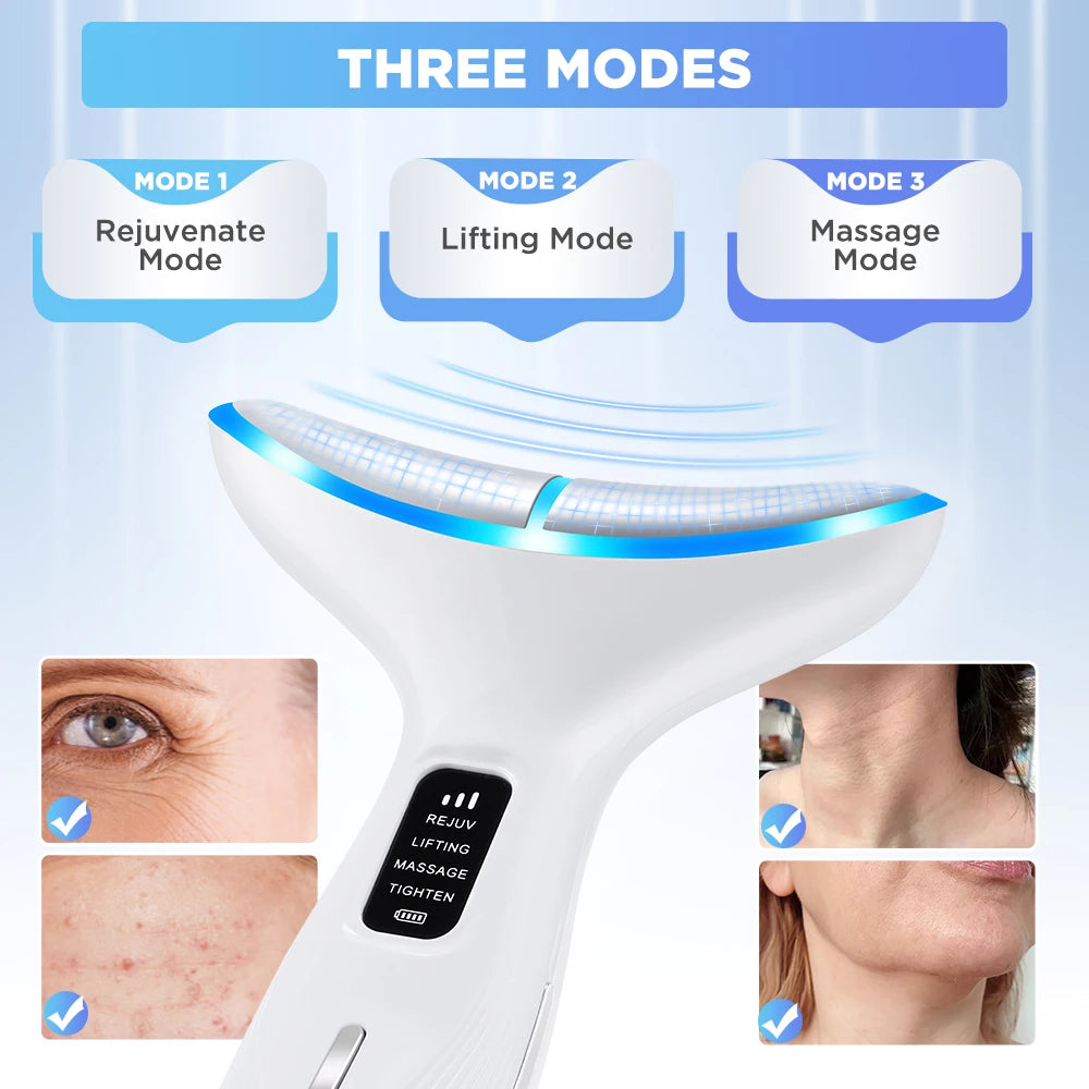 LED Face and Neck Skin Tightening Massage Device - 5